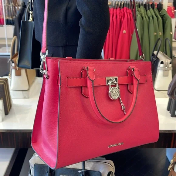 MICHAEL KORS HAMILTON MEDIUM SATCHEL
COLOR: Electric Pink
NWT - Picture 3 of 16